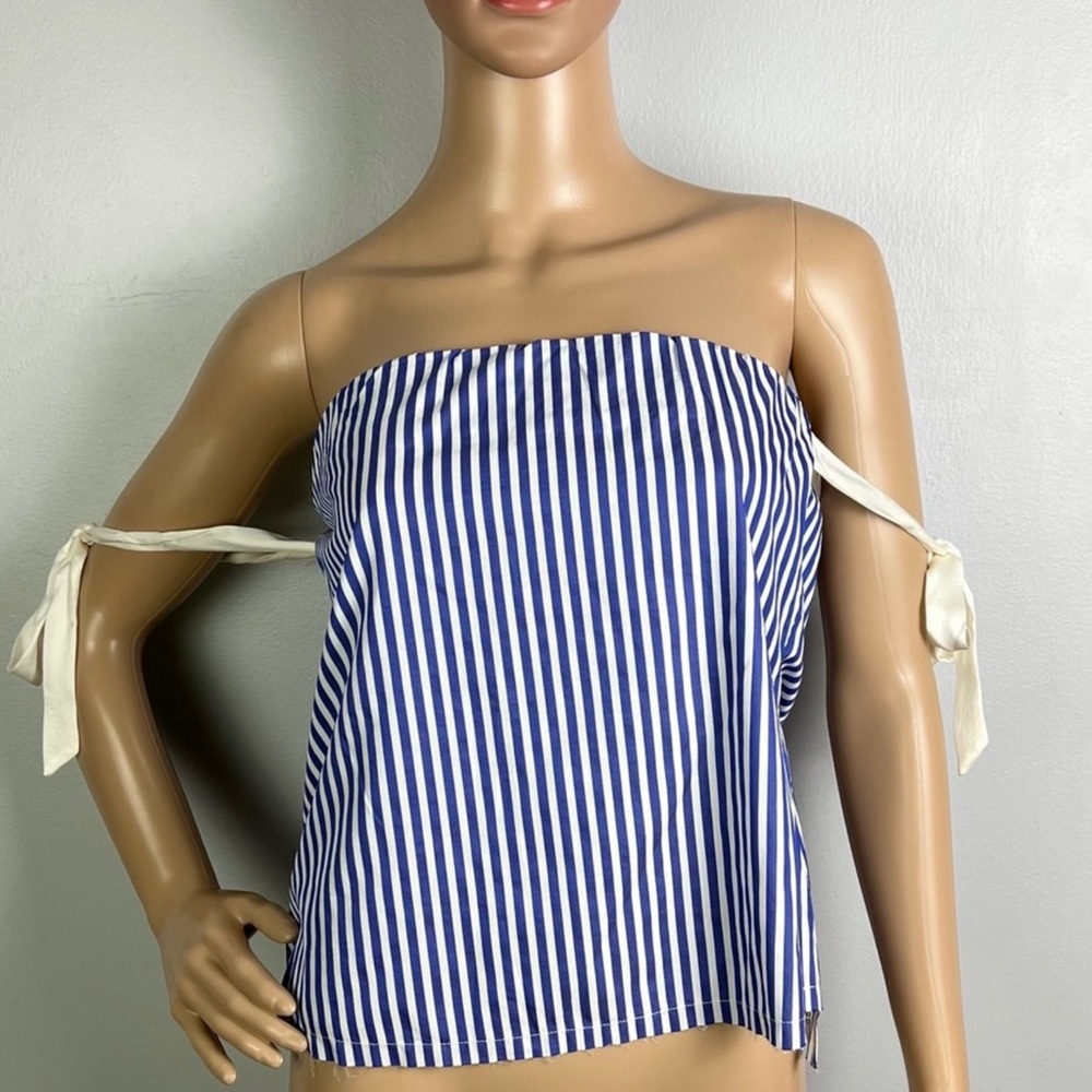 NEW RTA REVOLVE STRIPED OFF-THE-SHOULDER TOP - Picture 2 of 8